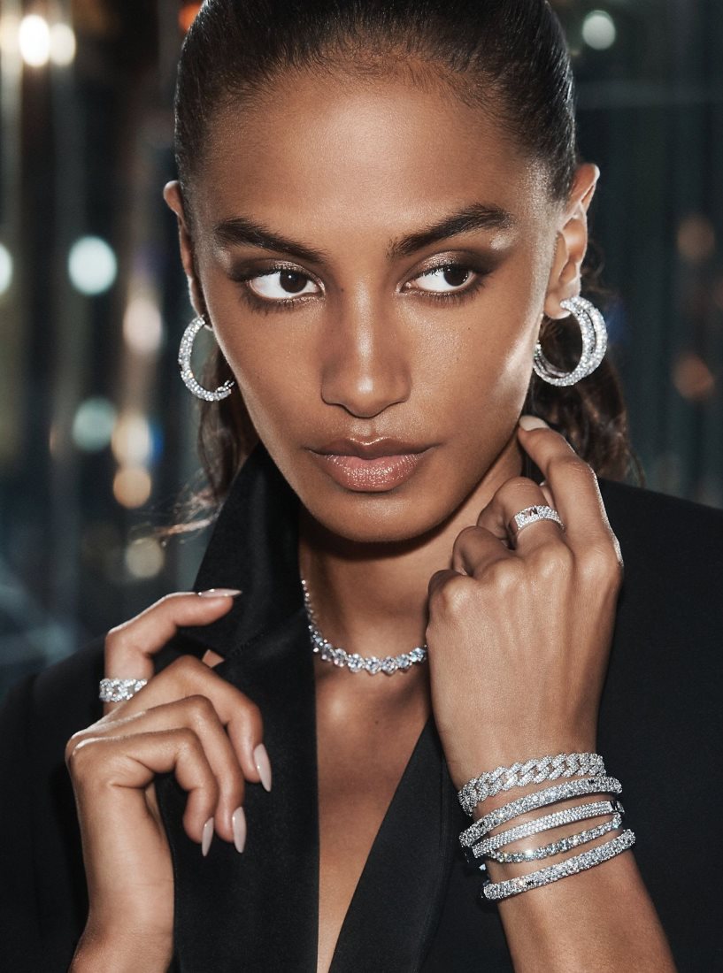 Bagues Michael Kors Precious Metal-Plated Sterling Silver Pave Curb Link Ring Femme Argent | 1609YIELU