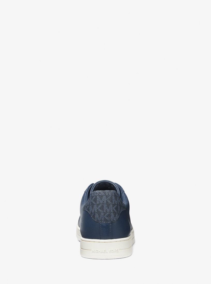 Basket Michael Kors Keating Leather Slip-On Sneaker Homme Bleu Marine | 0583AWJEY
