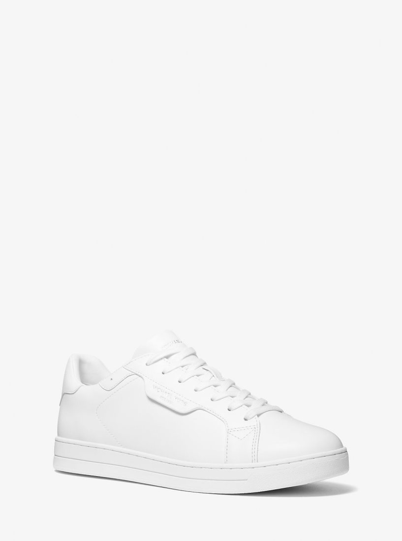 Basket Michael Kors Keating Leather Sneaker Homme Blanche | 1670XJBQC