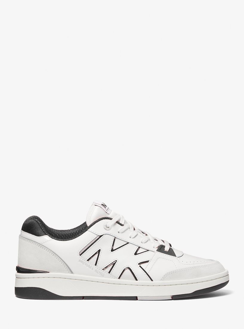Basket Michael Kors Rebel Leather Sneaker Homme Noir | 2930RPITY