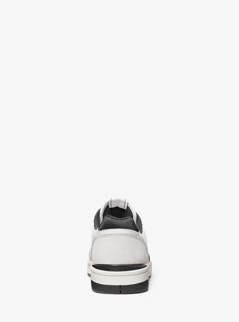 Basket Michael Kors Rebel Leather Sneaker Homme Noir | 2930RPITY