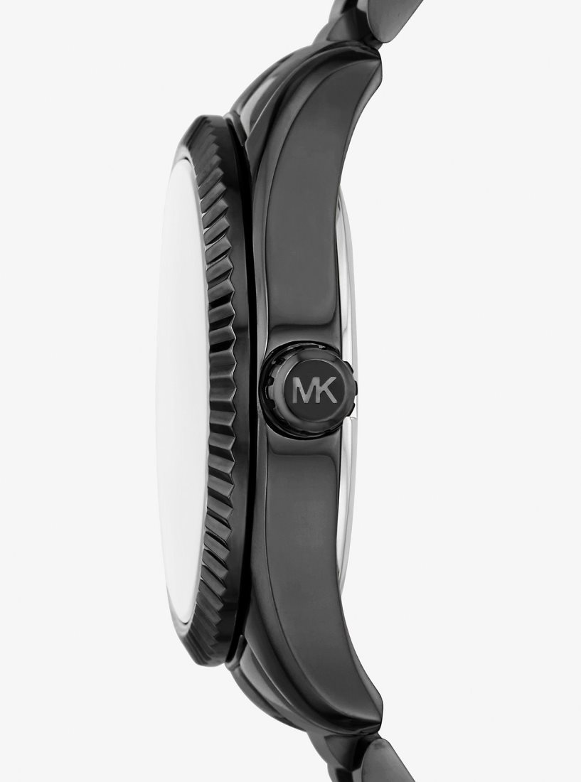 Black-tone Michael Kors Lexington Pave Black-Tone Watch Femme Noir | 8026FXSDH