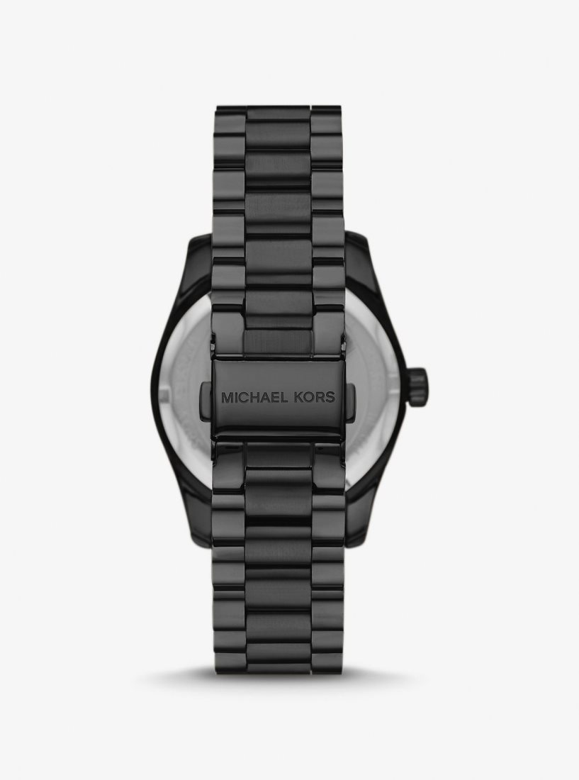 Black-tone Michael Kors Lexington Pave Black-Tone Watch Femme Noir | 8026FXSDH