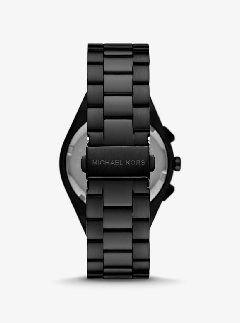 Black-tone Michael Kors Oversized Lennox Black-Tone Watch Homme Noir | 3159ESKUD