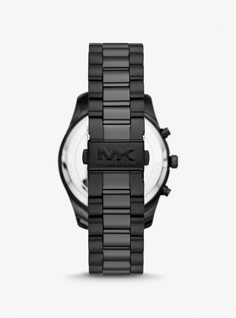 Black-tone Michael Kors Oversized Lexington Black-Tone Watch Homme Noir | 6583MACJY
