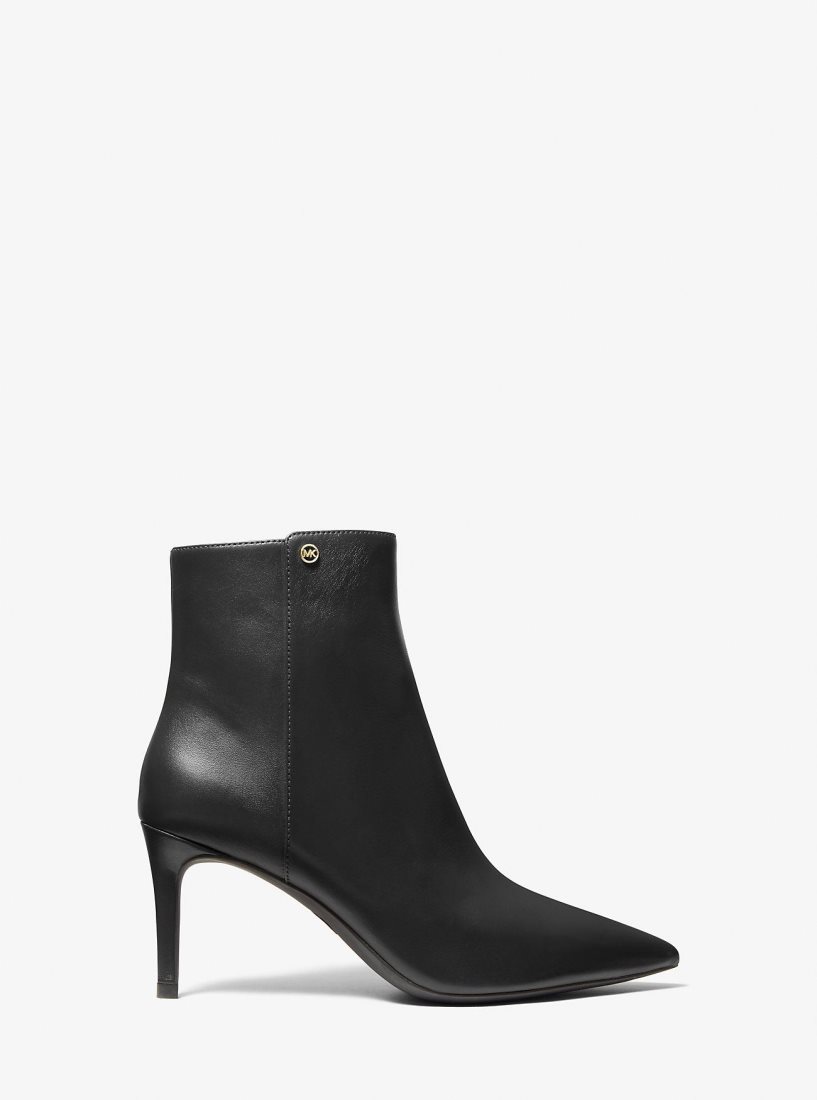 Botte Michael Kors Alina Flex Leather Ankle Boot Femme Noir | 1974BUGIH