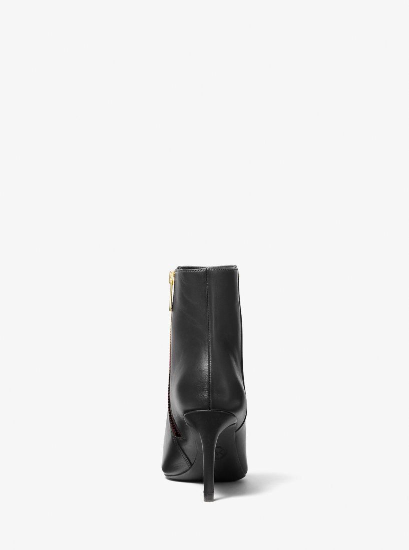 Botte Michael Kors Alina Flex Leather Ankle Boot Femme Noir | 1974BUGIH
