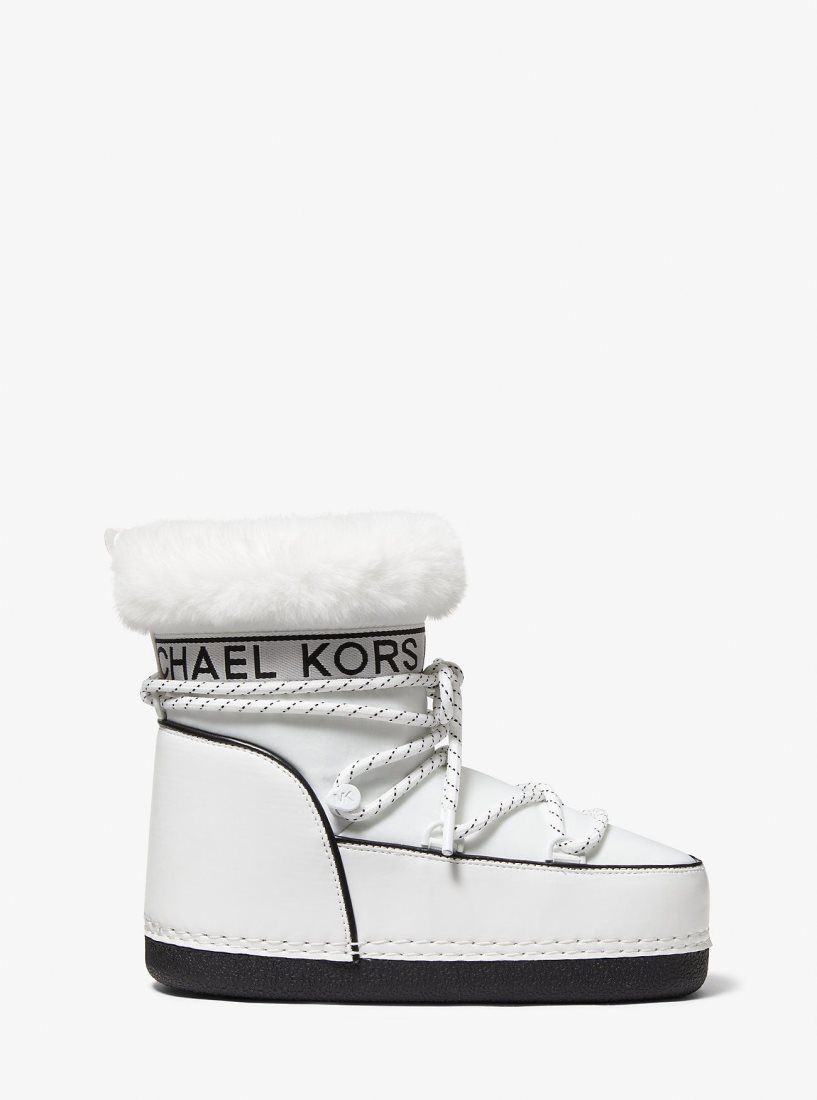 Botte Michael Kors Zelda Nylon Snow Boot Femme Blanche | 8425CNPHE