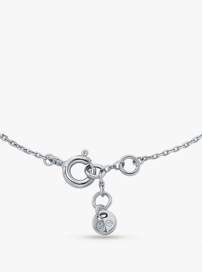 Bracelets Michael Kors Precious Metal-Plated Sterling Silver Cubic Zirconia Bracelet Femme Argent | 7534SZQLU