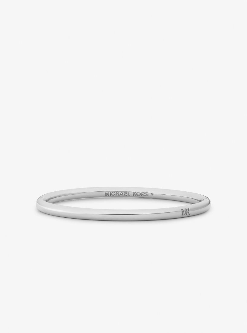 Bracelets Michael Kors Precious Metal-Plated Brass Bangle Femme Argent | 9127XOWZG