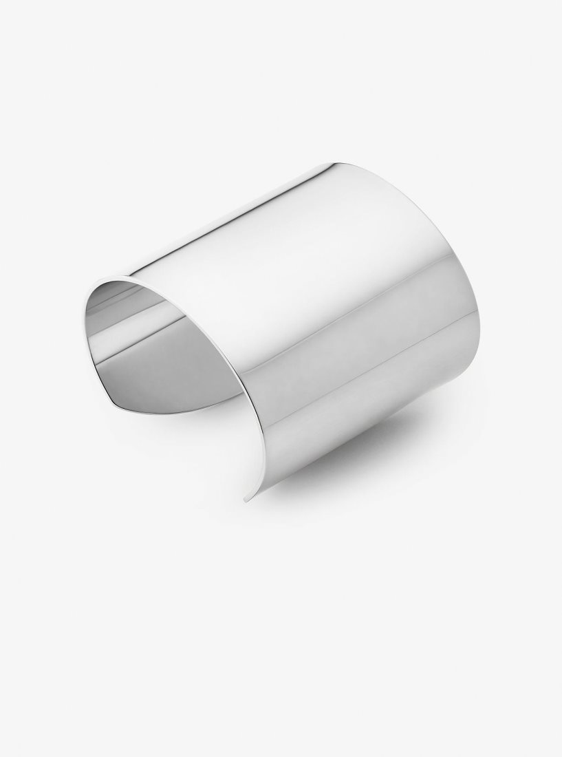 Bracelets Michael Kors Precious Metal-Plated Brass Cuff Femme Argent | 2195XMGHO