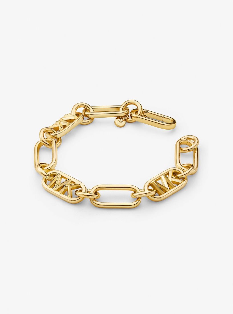 Bracelets Michael Kors Precious Metal-Plated Brass Chain Link Bracelet Femme Doré | 4026AOCVH