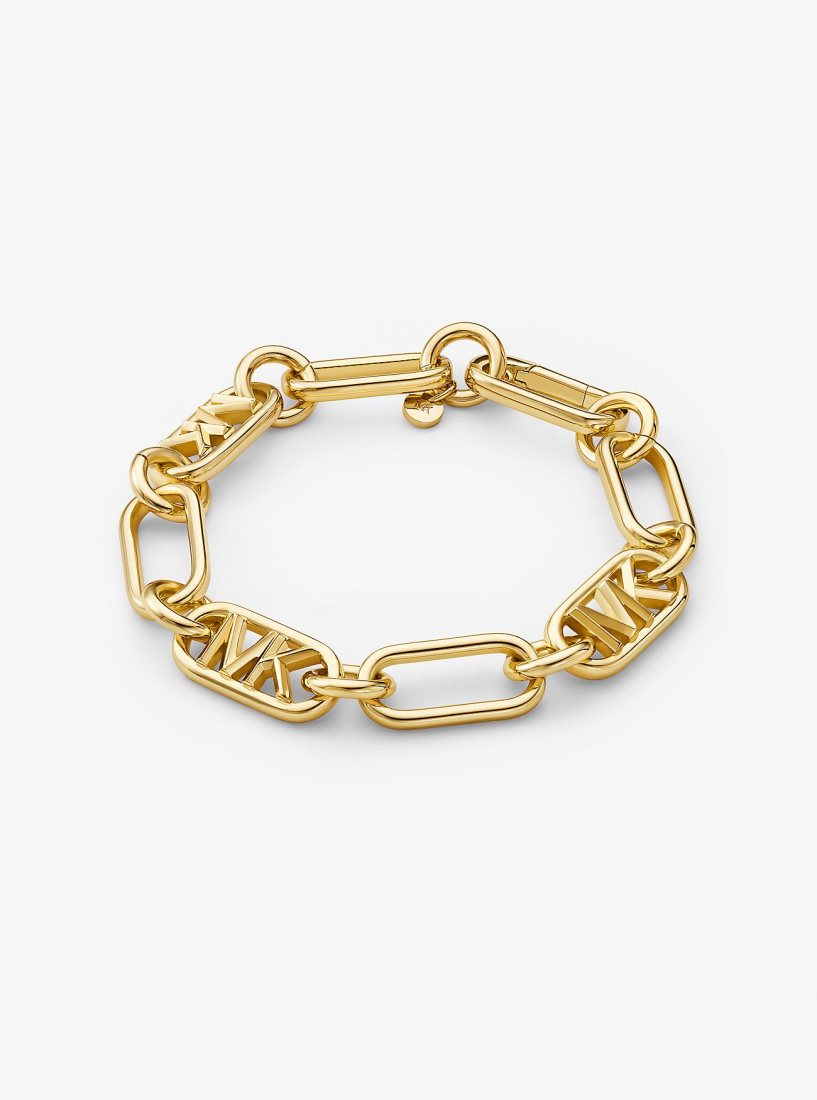 Bracelets Michael Kors Precious Metal-Plated Brass Chain Link Bracelet Femme Doré | 4026AOCVH