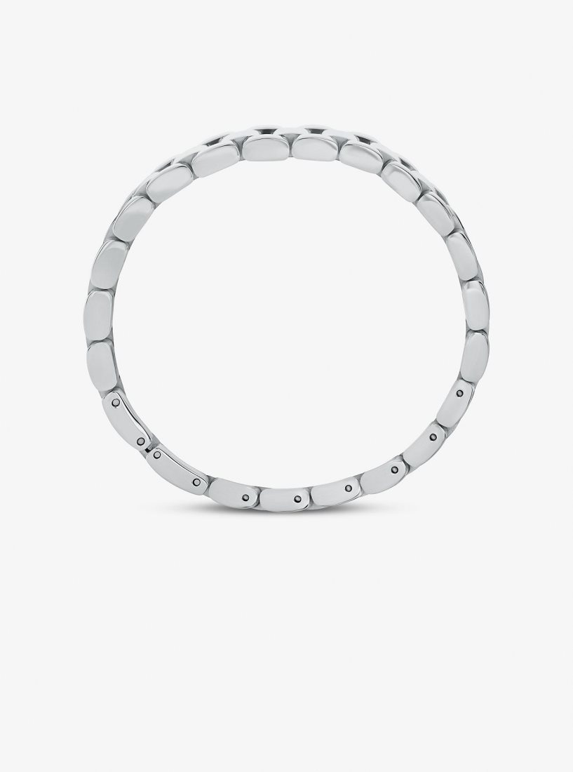 Bracelets Michael Kors Precious Metal Bracelet Femme Argent | 3641RYIOG