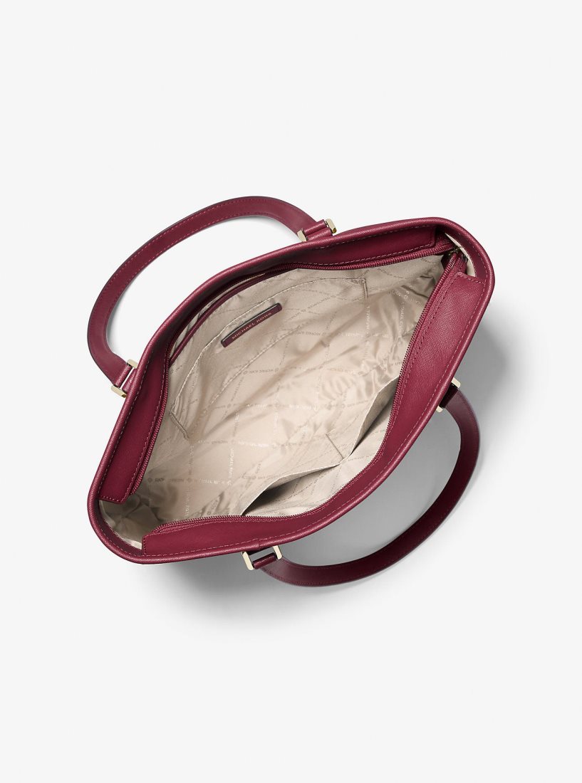 Cabas Michael Kors Sady Medium Saffiano Leather Tote Bag Femme Berry | 7934SIXVL