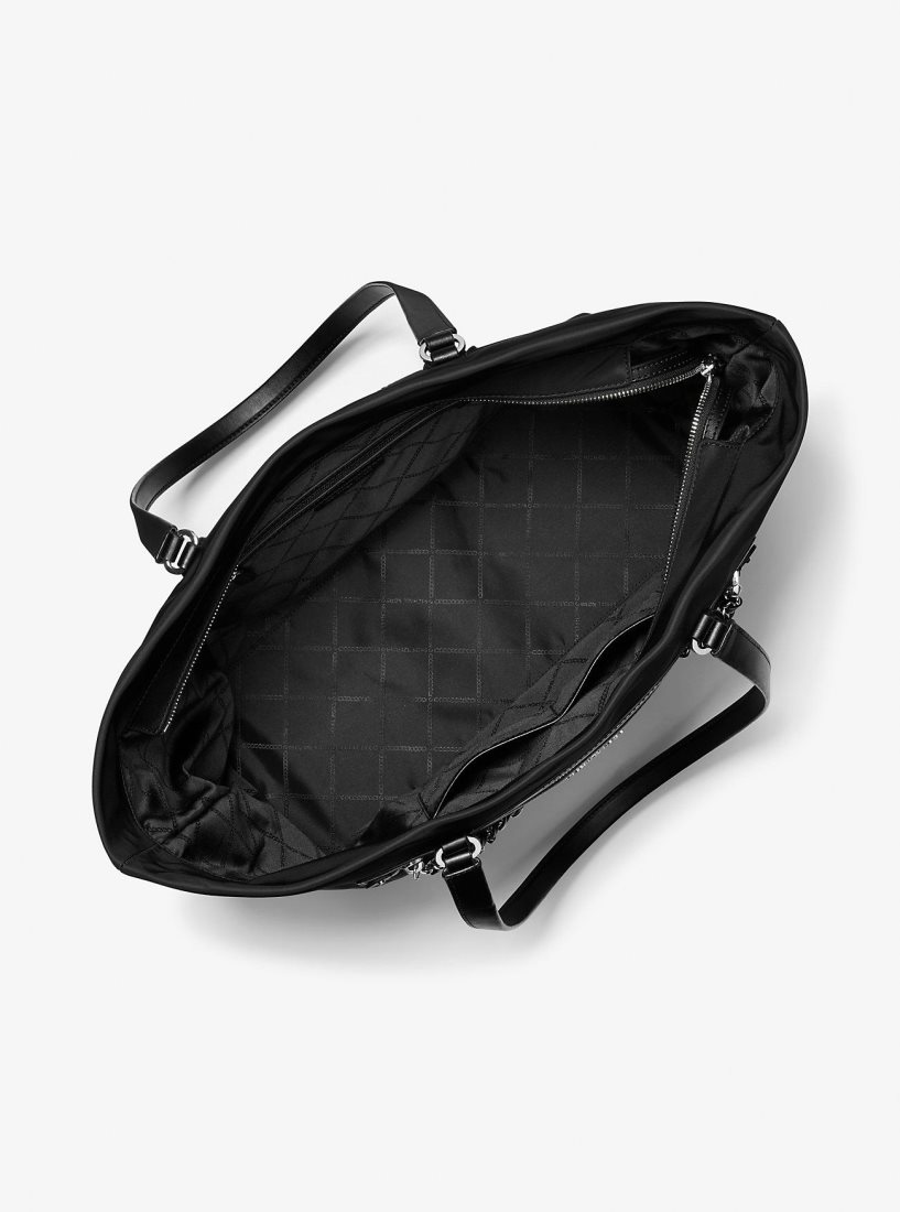 Cabas Michael Kors Slater Extra-Large Recycled Nylon Tote Bag Femme Noir | 0327SKWJV