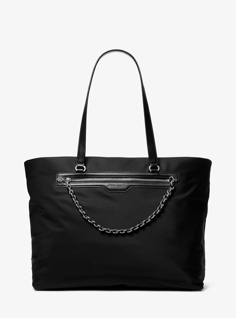 Cabas Michael Kors Slater Extra-Large Recycled Nylon Tote Bag Femme Noir | 0327SKWJV