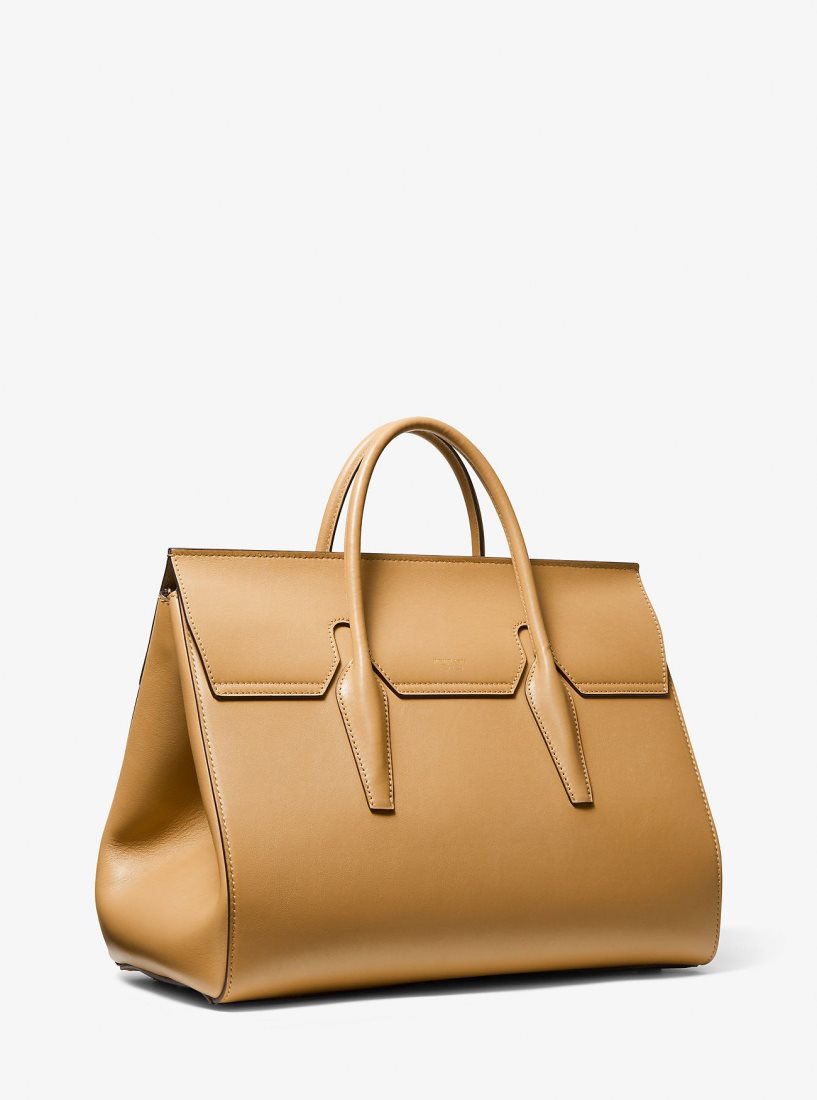 Cartable Michael Kors Campbell Leather Weekender Bag Femme Marron | 5634YGQVT