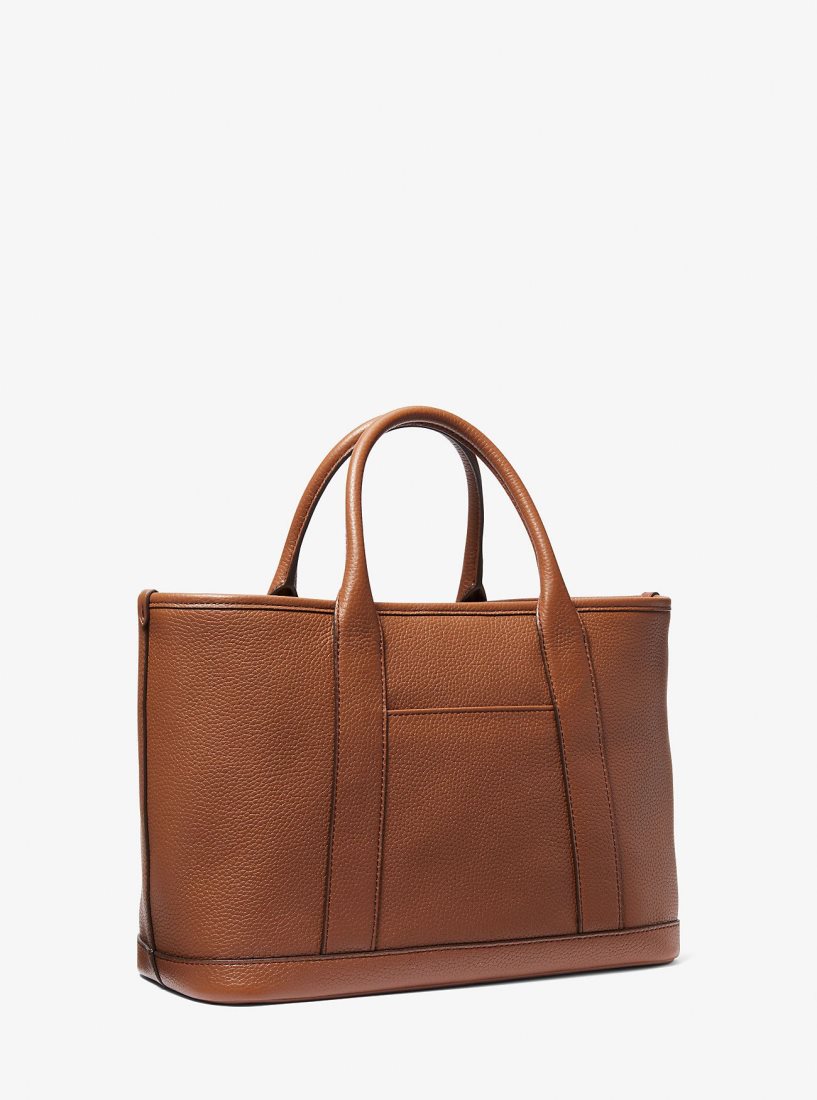 Cartable Michael Kors Luisa Medium Pebbled Leather Tote Bag Femme Luggage | 6903DJESC