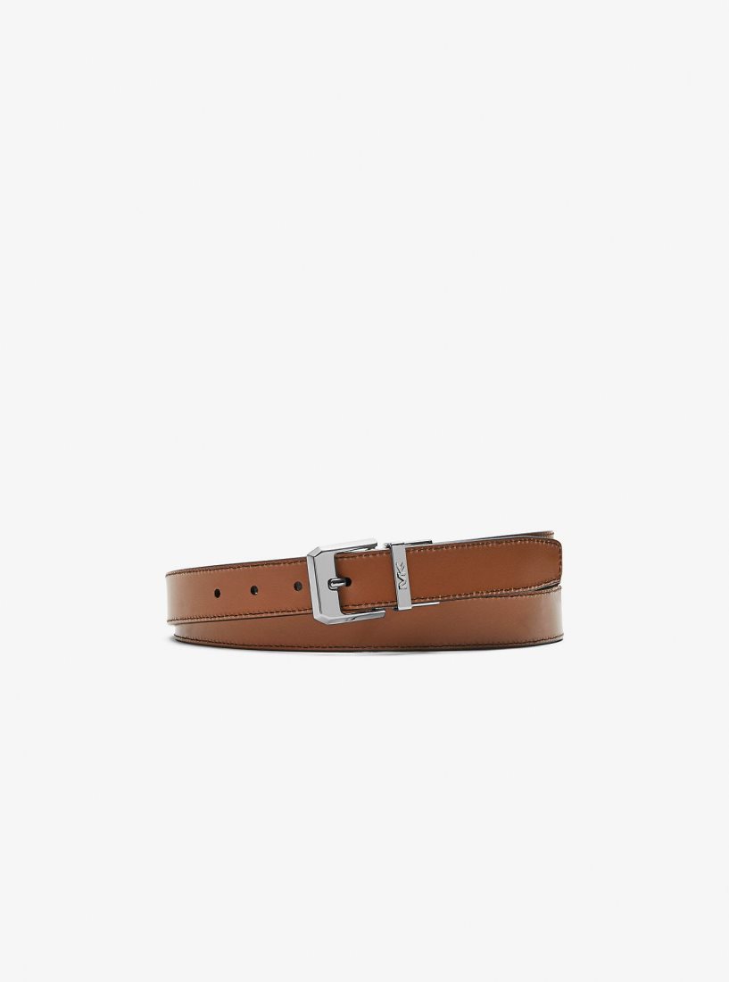 Ceintures Michael Kors Reversible Leather Belt Homme Noir | 5672TRXCF