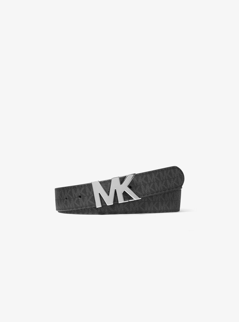 Ceintures Michael Kors Reversible Logo Buckle Belt Homme Noir | 8423QRACY