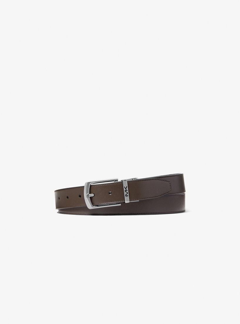 Ceintures Michael Kors Reversible Signature Logo Belt Homme Noir | 5482WXBRV