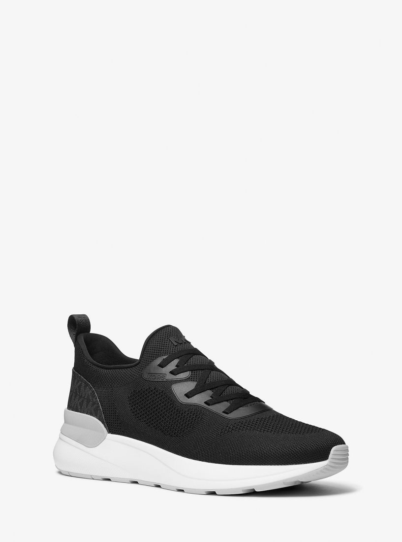 Chaussures de Sport Michael Kors Trevor Stretch Knit Slip-On Trainer Homme Noir | 1875KRHMI