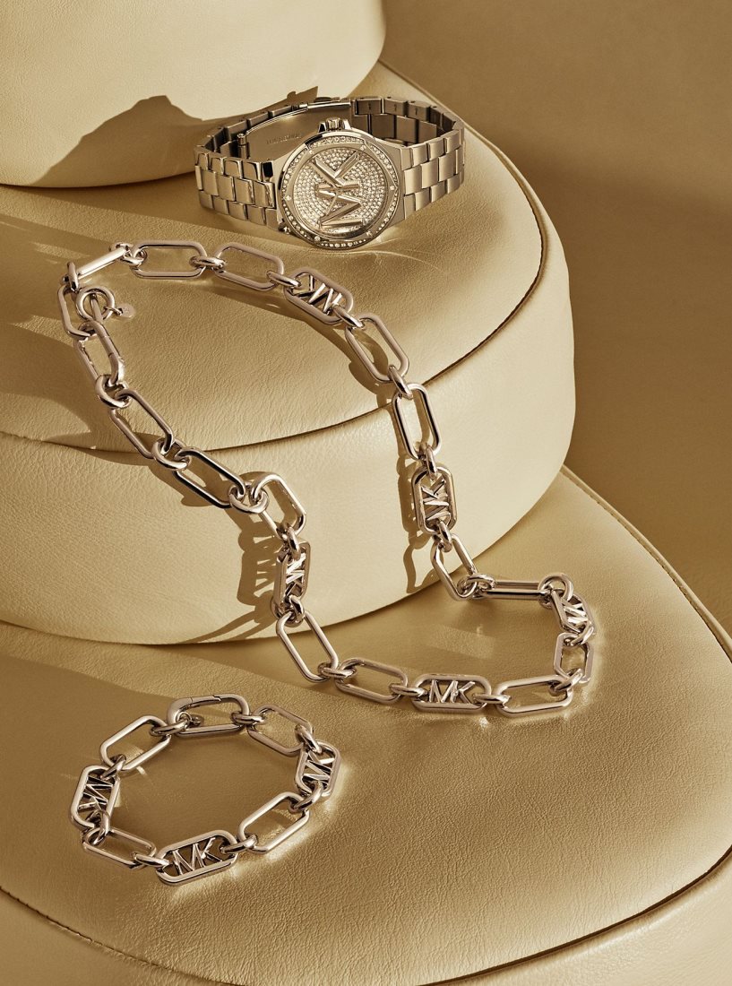 Colliers Michael Kors Precious Metal-Plated Brass Chain Link Necklace Femme Doré | 5430QTDRA