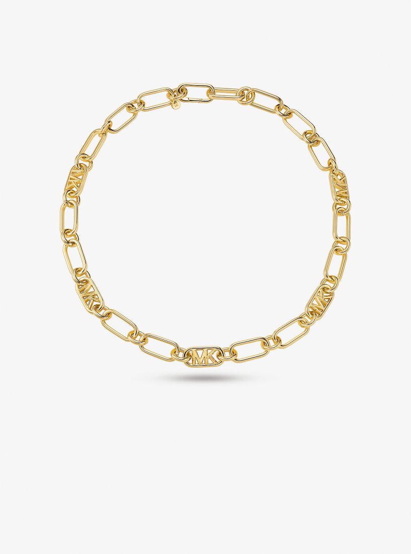 Colliers Michael Kors Precious Metal-Plated Brass Chain Link Necklace Femme Doré | 5430QTDRA