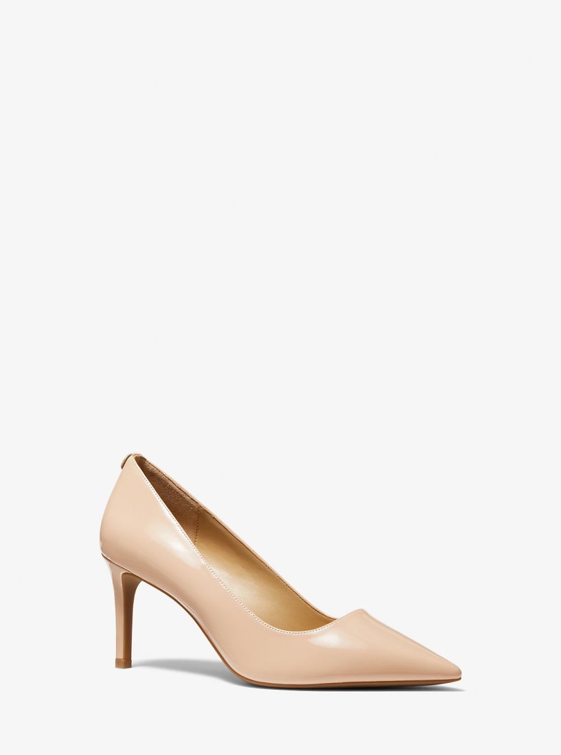 Escarpin Michael Kors Alina Flex Faux Patent Leather Pump Femme Rose Clair | 0237DBNPE