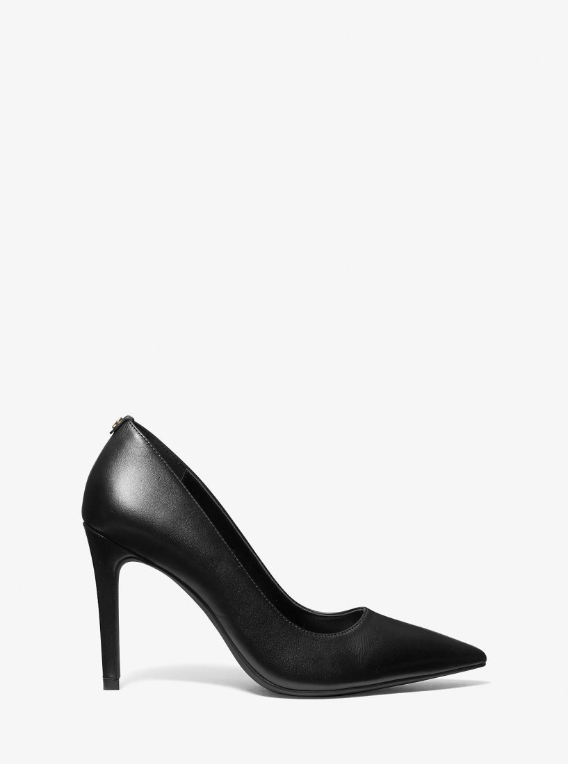 Escarpin Michael Kors Alina Flex Leather Pump Femme Noir | 0167HYFPJ