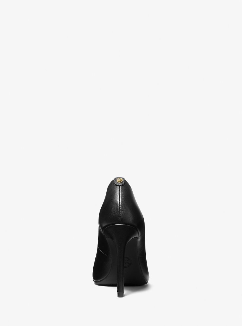 Escarpin Michael Kors Alina Flex Leather Pump Femme Noir | 0167HYFPJ