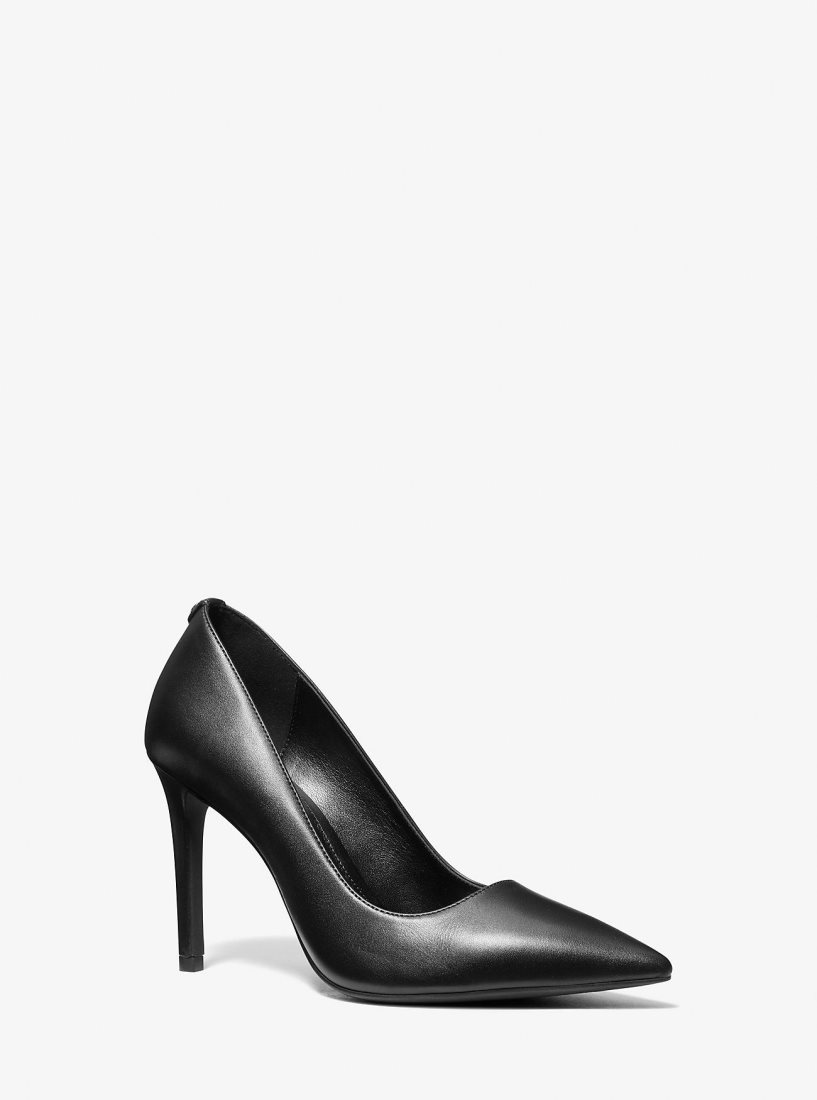 Escarpin Michael Kors Alina Flex Leather Pump Femme Noir | 0167HYFPJ