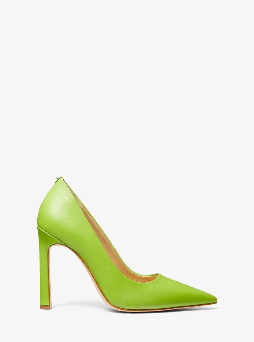 Escarpin Michael Kors Amara Leather Pump Femme Pear | 9526BHCWL