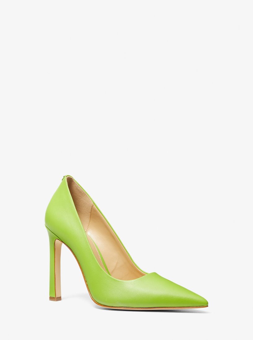 Escarpin Michael Kors Amara Leather Pump Femme Pear | 9526BHCWL