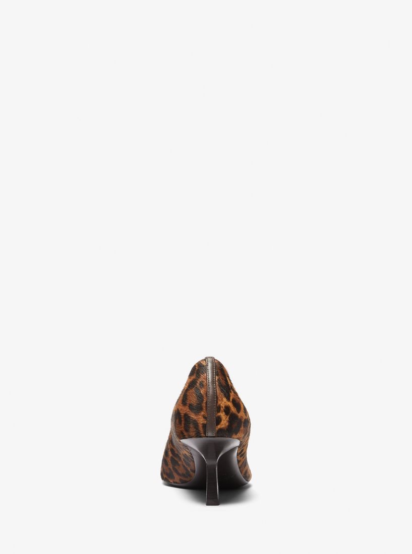 Escarpin Michael Kors Frankie Leopard Print Calf Hair Pump Femme Marron Multicolore | 7591HDTMC
