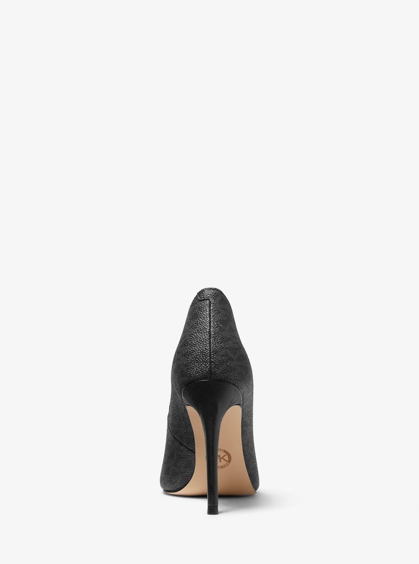 Escarpin Michael Kors Parker Logo Pump Femme Noir | 4597OGNZW
