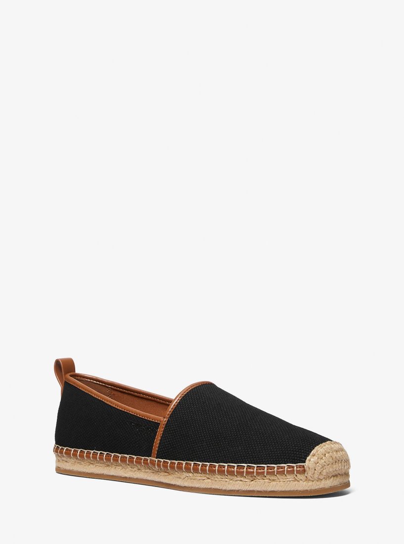 Espadrillas Michael Kors Owen Cotton Canvas Espadrille Homme Noir | 8460UQOGD