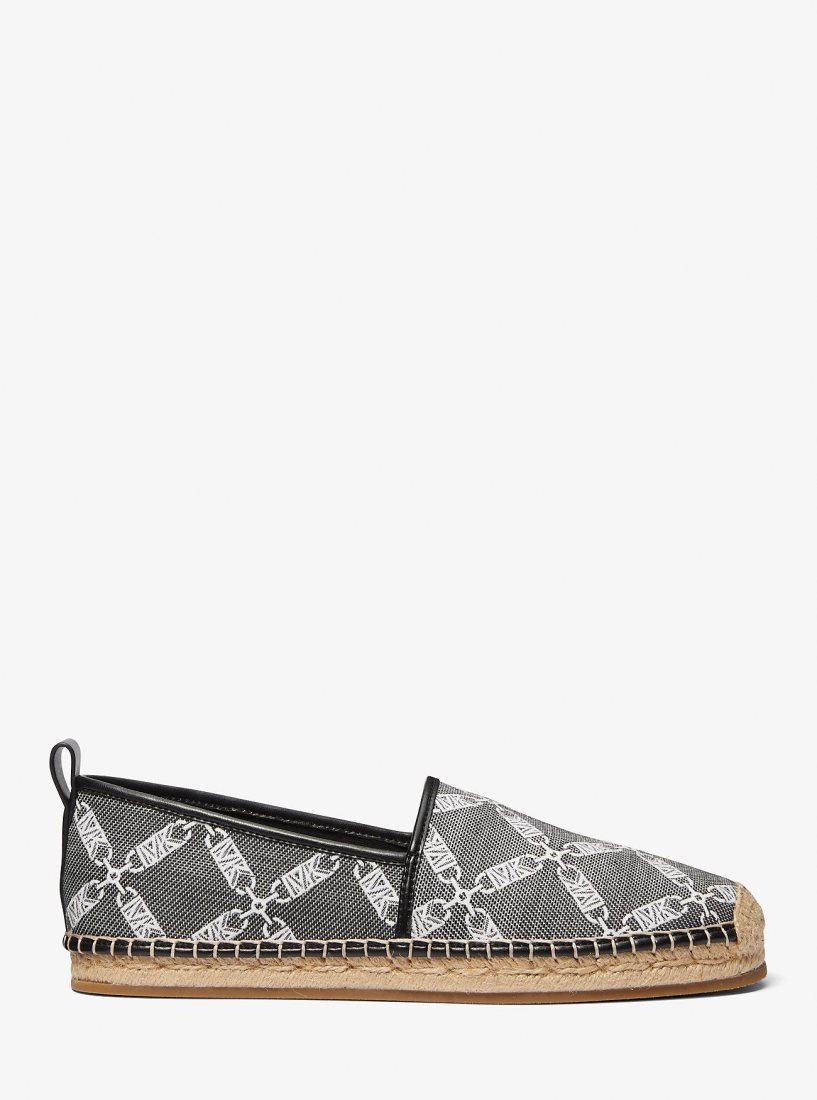 Espadrillas Michael Kors Owen Empire Logo Jacquard Espadrille Homme Noir | 8694UPCXI