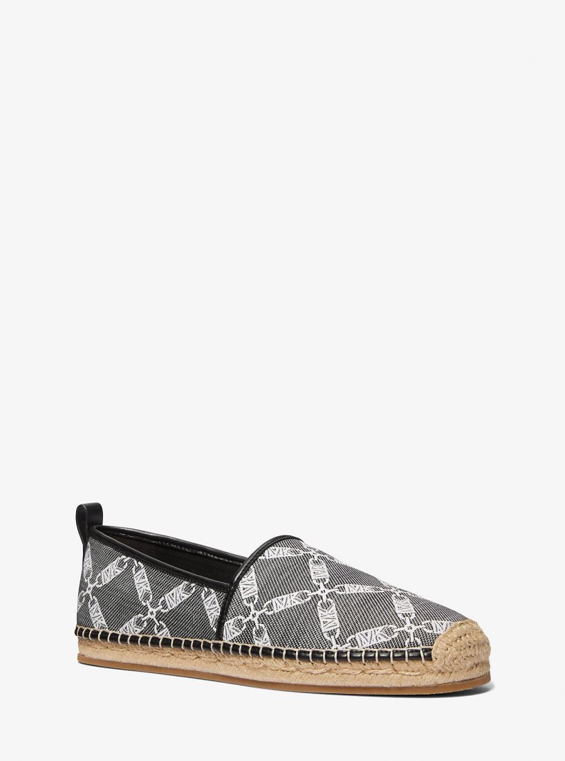 Espadrillas Michael Kors Owen Empire Logo Jacquard Espadrille Homme Noir | 8694UPCXI