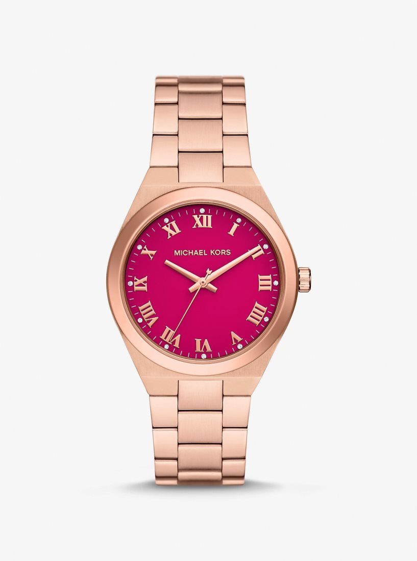 Gold-tone Michael Kors Lennox Rose Gold-Tone Watch Femme Rose | 2051XUMJD