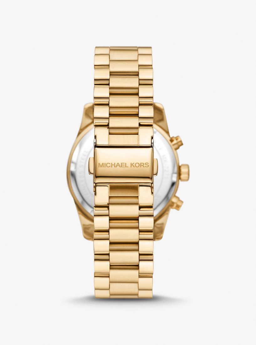 Gold-tone Michael Kors Lexington Pave Gold-Tone Watch Femme Doré | 6058QGLNK