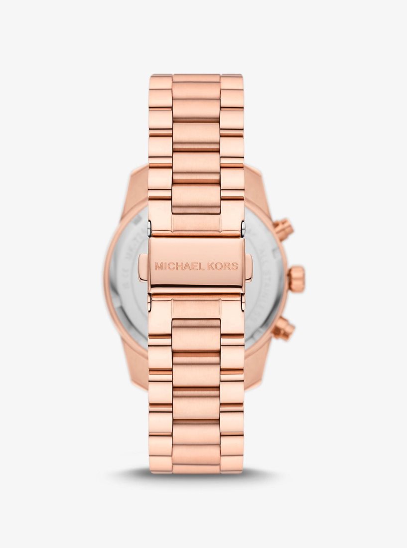 Gold-tone Michael Kors Lexington Pave Rose Gold-Tone Watch Femme Rose Doré | 4951FZHPU