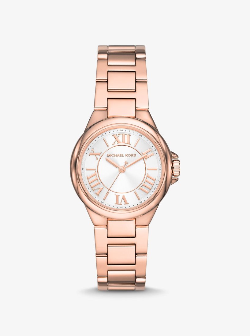 Gold-tone Michael Kors Mini Camille Rose Gold-Tone Watch Femme Rose Doré | 6145ZBQIY