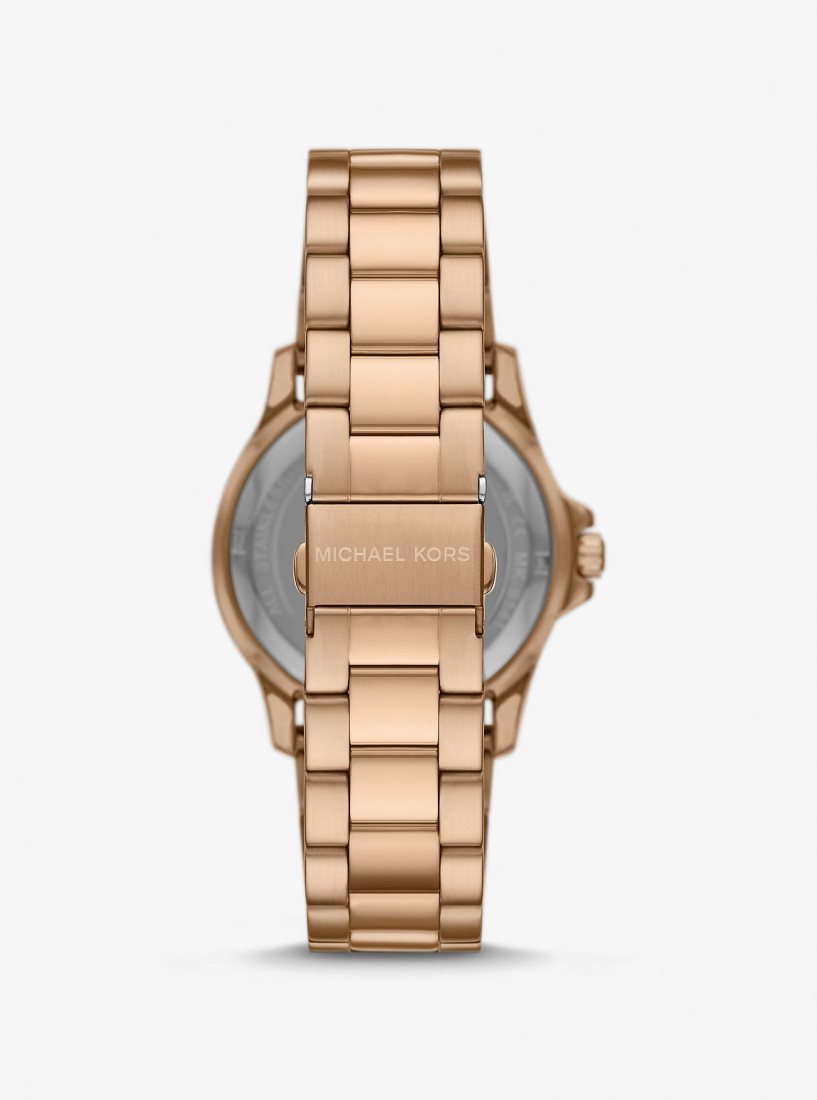 Gold-tone Michael Kors Oversized Everest Beige Gold-Tone Watch Homme Husk | 9435OITUH