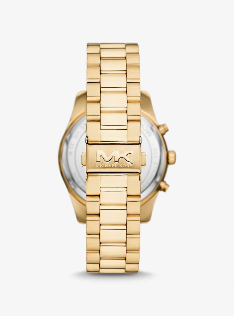 Gold-tone Michael Kors Oversized Lexington Gold-Tone Watch Homme Doré | 4263UYSDQ
