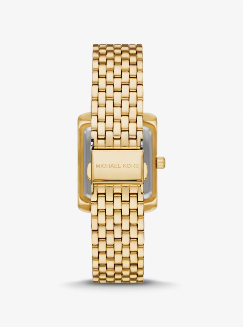 Gold-tone Michael Kors Petite Emery Pave Gold-Tone Watch Femme Doré | 0546CLJIM