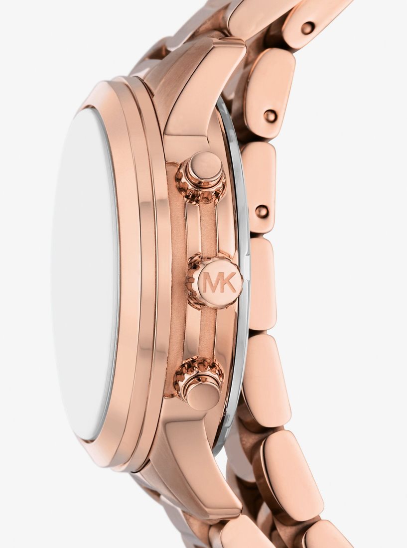 Gold-tone Michael Kors Runway Rose Gold-Tone Wrap Watch Femme Rose Doré | 0932KRMNP