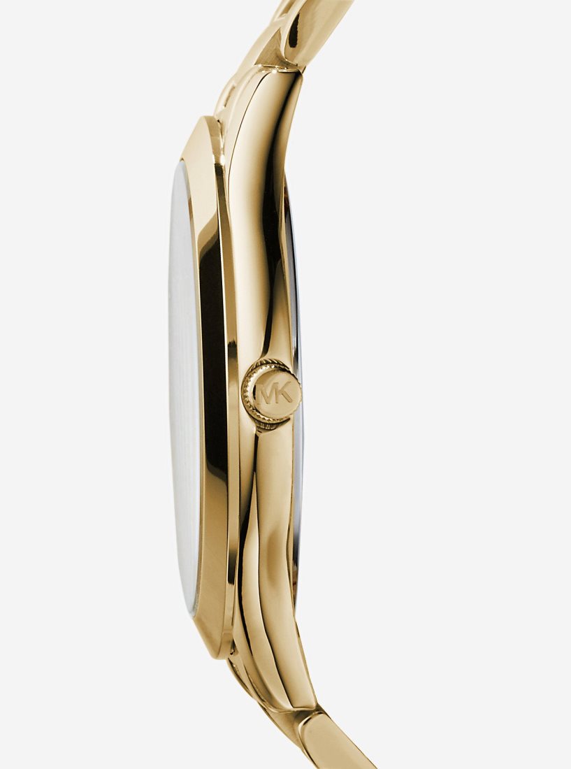 Gold-tone Michael Kors Slim Runway Gold-Tone Stainless Steel Watch Femme Doré | 3185IDCPX