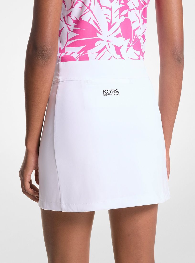 Jupes Michael Kors Golf Stretch Knit Mini Skort Femme Blanche | 2853OQXYU
